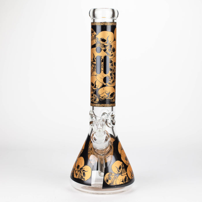 Infyniti | 14" Skull beaker 7 mm glass bong Glass Bong ONE