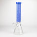 COBRA | 14" sandblasted geometric graphic 7 mm glass bong [YY01] Glass Bong JJ Distribution Jade Blue