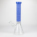 COBRA | 14" sandblasted geometric graphic 7 mm glass bong [YK08] Glass Bong JJ Distribution