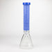 COBRA | 14" sandblasted geometric graphic 7 mm glass bong [YY02] Glass Bong JJ Distribution