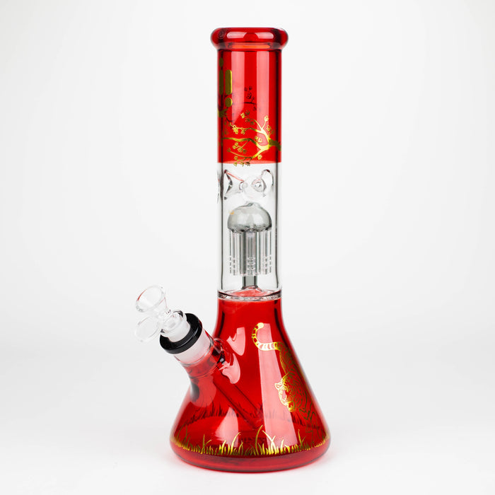 Infyniti | Untamed 14" 7 mm classic beaker water bong - Tiger [GP2019] Glass Bong ONE