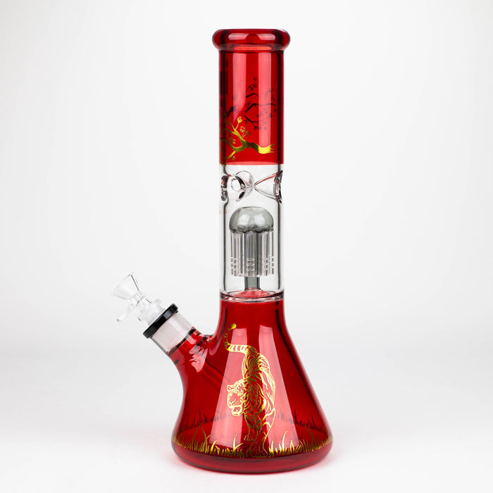 Infyniti | Untamed 14" 7 mm classic beaker water bong - Tiger [GP2019] Glass Bong ONE