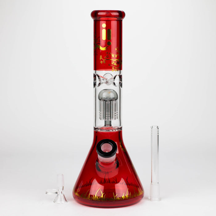 Infyniti | Untamed 14" 7 mm classic beaker water bong - Tiger [GP2019] Glass Bong ONE