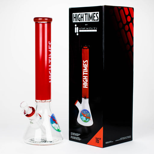 Infyniti | High Times 16" 7 mm classic beaker water bong [HIT1050GP] Glass Bong ONE
