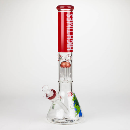 Infyniti | High Times 16" 7 mm classic beaker water bong with tree arm percolator [HIT1020GP] Glass Bong ONE