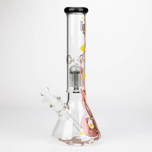 Infyniti | Untamed 14" 7 mm classic beaker water bong - Octopus [GP2014] Glass Bong ONE Pink
