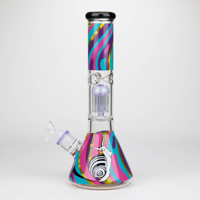 Infyniti | Untamed 14" 7 mm classic beaker water bong - Snail [GP2017] Glass Bong ONE