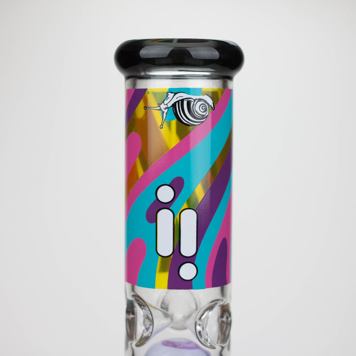 Infyniti | Untamed 14" 7 mm classic beaker water bong - Snail [GP2017] Glass Bong ONE