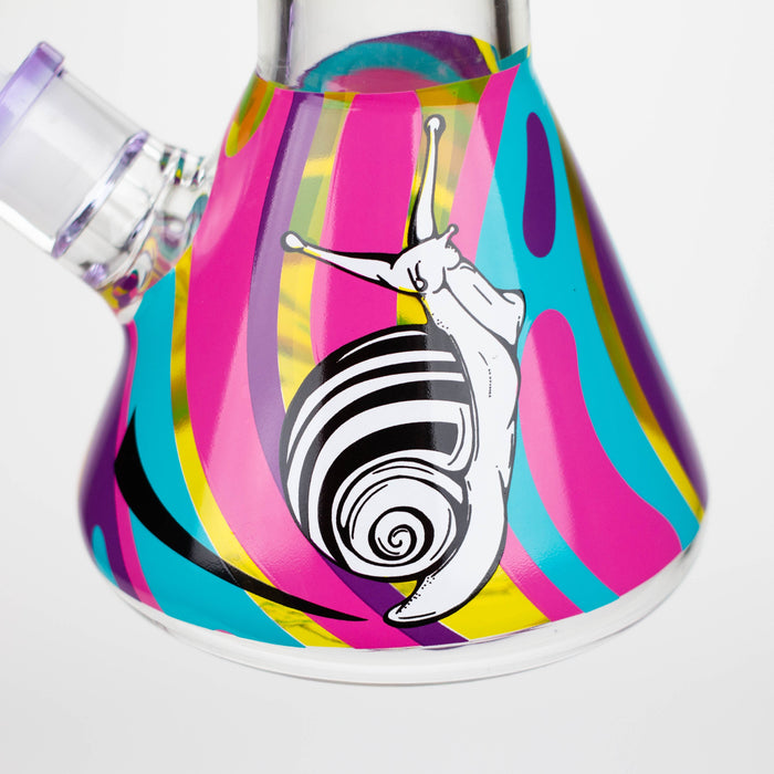 Infyniti | Untamed 14" 7 mm classic beaker water bong - Snail [GP2017] Glass Bong ONE