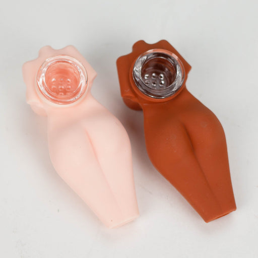 3.5" Sexy hand pipe-Assorted [H308] Silicone Pipe YHS Smoke