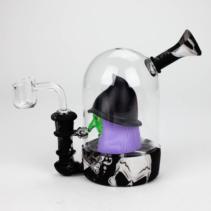 6'' Waterwheel water pipe-Witch [H194G] Resin · Silicone · Plastic Bong YHS Smoke