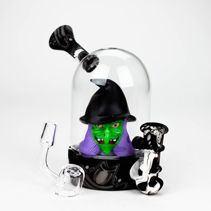 6'' Waterwheel water pipe-Witch [H194G] Resin · Silicone · Plastic Bong YHS Smoke