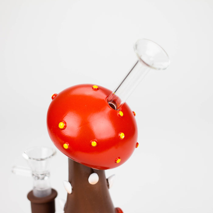 7" Epoxy mushroom water pipe Resin · Silicone · Plastic Bong JJ Distribution