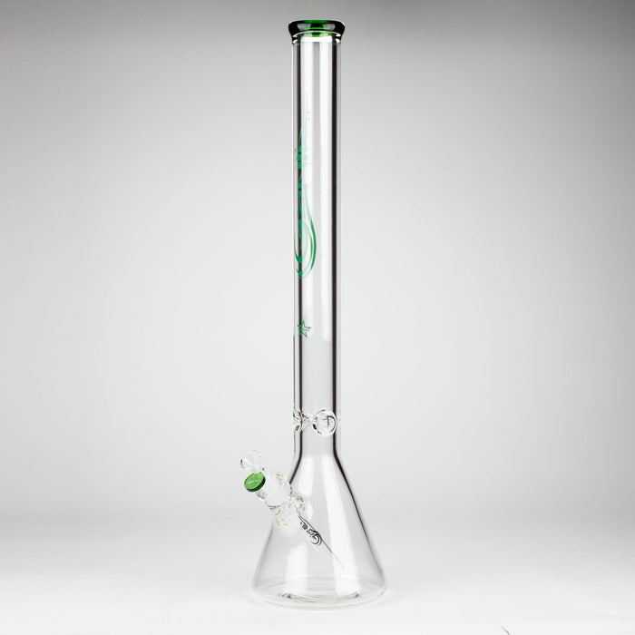 GENIE | 22" 9 mm Beaker Glass Bong [GE1003] Glass Bong ONE Green