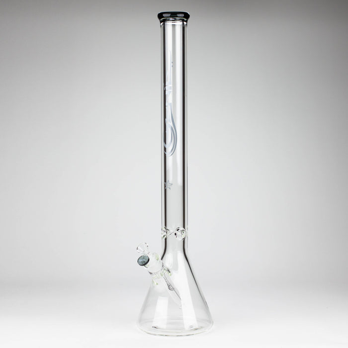 GENIE | 22" 9 mm Beaker Glass Bong [GE1003] Glass Bong ONE Black