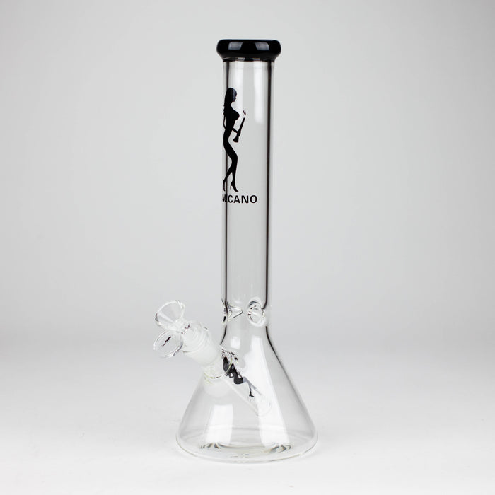 VALCANO | 12" beaker glass water bong [GB16710] Glass Bong ONE Black