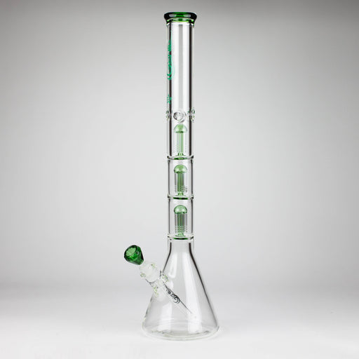 GENIE | 24" 9mm Triple Percolator Beaker Glass Bong [GB1907] Glass Bong ONE