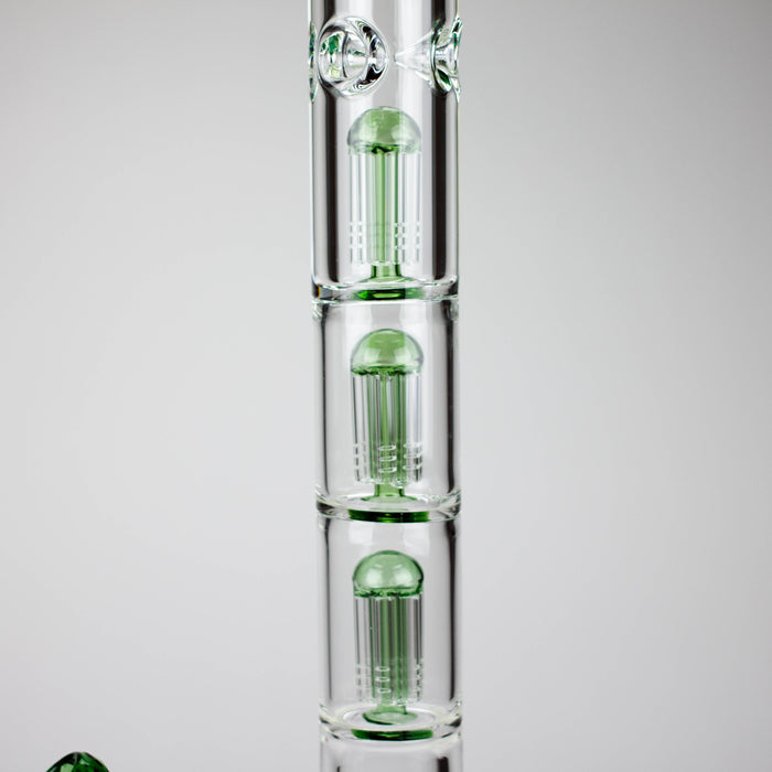 GENIE | 24" 9mm Triple Percolator Beaker Glass Bong [GB1907] Glass Bong ONE