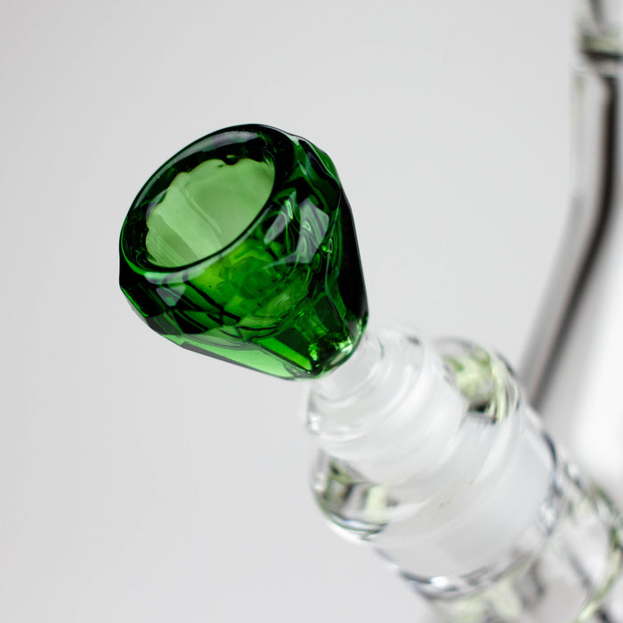 GENIE | 24" 9mm Triple Percolator Beaker Glass Bong [GB1907] Glass Bong ONE