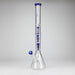 GENIE | 24" 9mm Triple Percolator Beaker Glass Bong [GB1907] Glass Bong ONE Blue