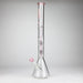 GENIE | 24" 9mm Triple Percolator Beaker Glass Bong [GB1907] Glass Bong ONE Pink