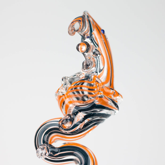 7" Dragon shape insideout pipe [PIP978] Glass Pipe NIBO Distribution