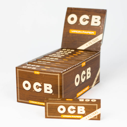 OCB | Virgin paper 1 1/4 with Filters 1 - 1/4" Size ONE