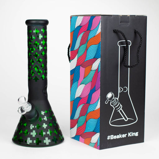 12.5" Soft glass 7mm beaker water bong [M12008] Glass Bong JJ Distribution