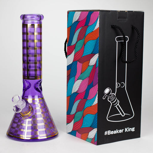 12.5" Soft glass 7mm beaker water bong [M12009A] Glass Bong JJ Distribution