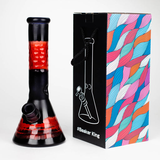 12.5" Soft glass 7mm beaker water bong [M12007B] Glass Bong JJ Distribution