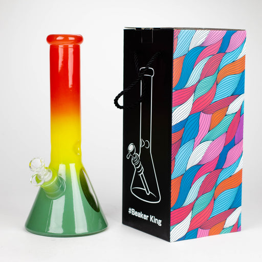 12.5" Soft glass 7mm beaker water bong [M12005] Glass Bong JJ Distribution