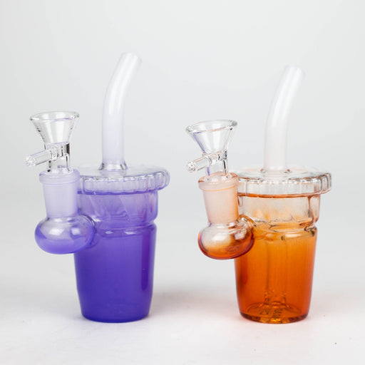 5.5" Cup water bong with Straw [XY-13x] Glass Bong JJ Distribution