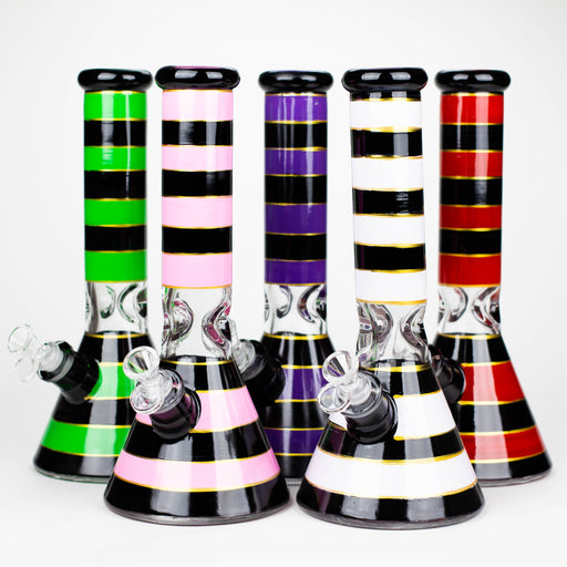 12.5" Soft glass 7mm beaker water bong [M12006A] Glass Bong JJ Distribution