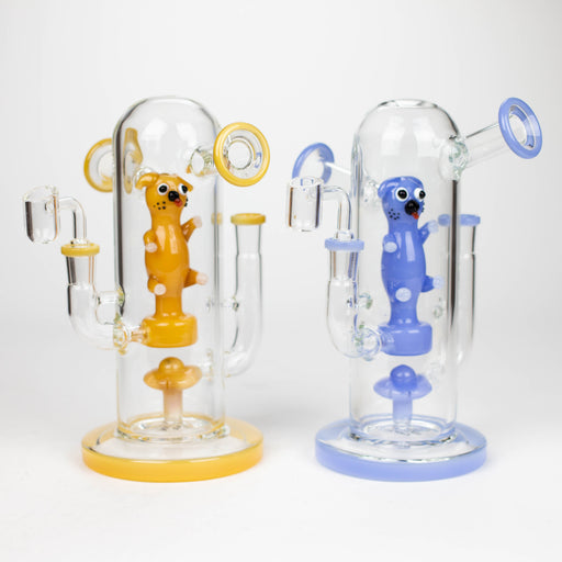 8.5" Double mouthpiece & Joint glass bong [XY-J06] Glass Bong JJ Distribution