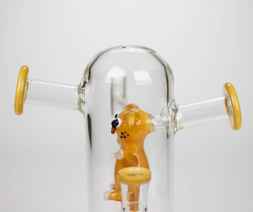 8.5" Double mouthpiece & Joint glass bong [XY-J06] Glass Bong JJ Distribution