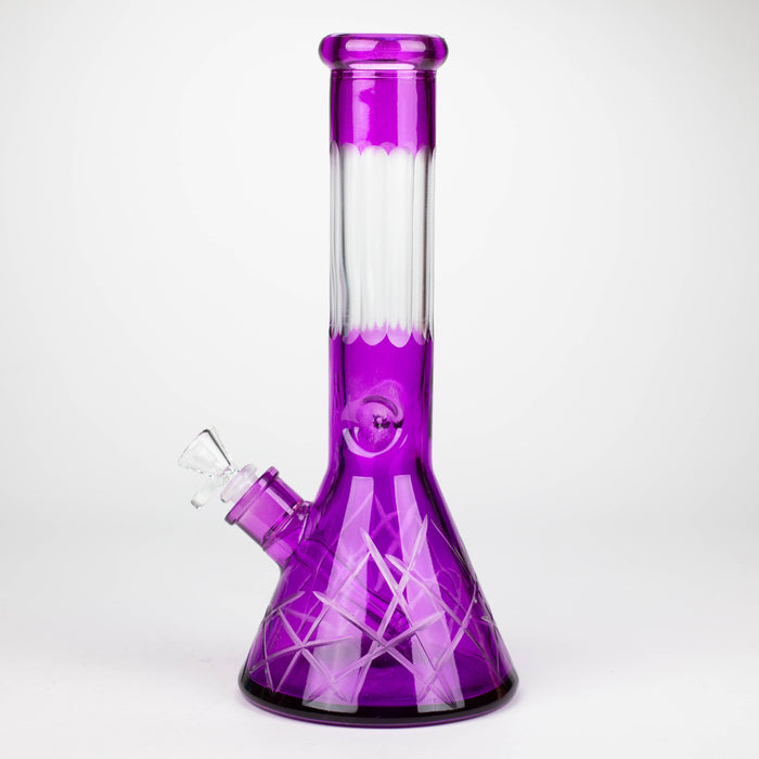 12.5" Soft glass 7mm beaker water bong [M12007A] Glass Bong JJ Distribution