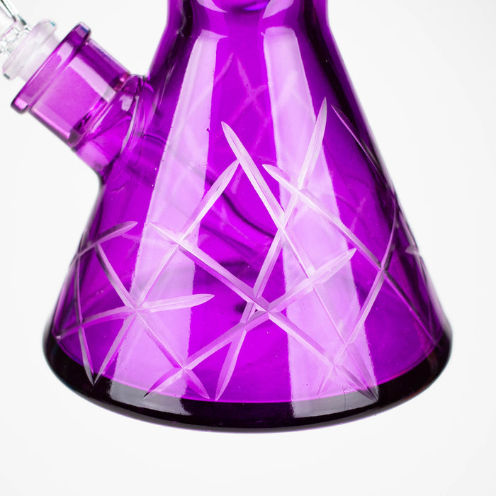 12.5" Soft glass 7mm beaker water bong [M12007A] Glass Bong JJ Distribution