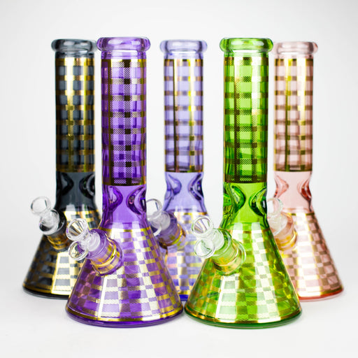 12.5" Soft glass 7mm beaker water bong [M12009A] Glass Bong JJ Distribution