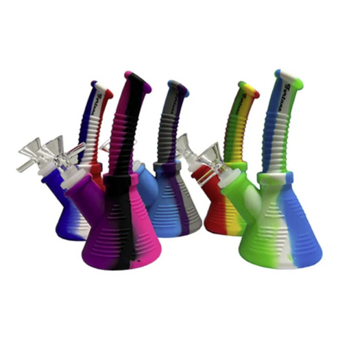 Fortune | 6-½" Angled Silicone Waterpipe Resin · Silicone · Plastic Bong Super Supplys Inc