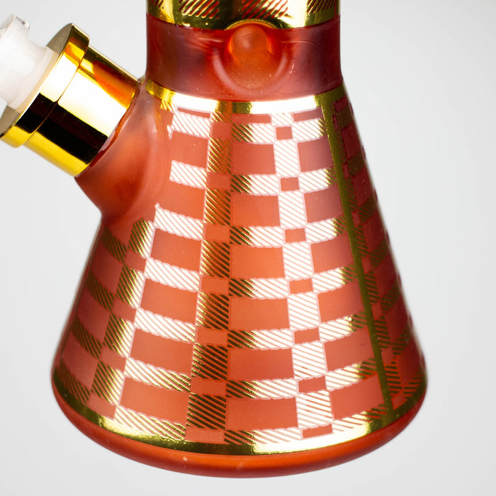 8" Soft glass 7mm beaker water bong [M08003] Glass Bong Canadian Distributor