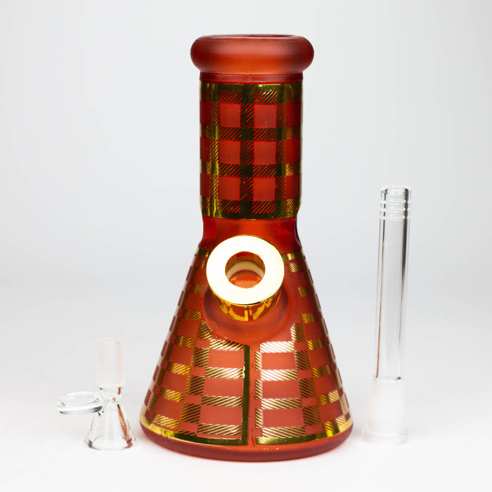 8" Soft glass 7mm beaker water bong [M08003] Glass Bong Canadian Distributor