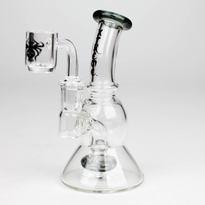 Xtreme | 5" Oil Rig with quartz banger [R008] Glass Rig Canadian Distributor T-Black