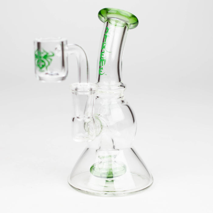 Xtreme | 5" Oil Rig with quartz banger [R008] Glass Rig Canadian Distributor Green