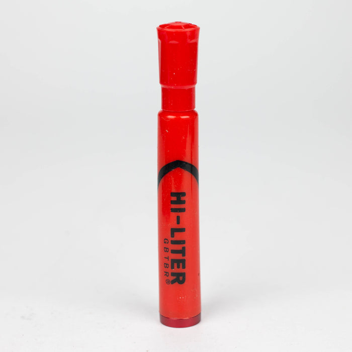 5.2" Discreet Hi Liter Marker Shape Aluminum Smoking Pipe Pack of 10 [RT-16] Metal Pipe Canadian Distributor