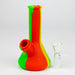 5" Tricolor silicone mini beaker water bong [71-Top09] Silicone Bong Canadian Distributor