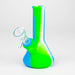 5" Tricolor silicone mini beaker water bong [71-Top09] Silicone Bong Canadian Distributor Gr/BL/WH