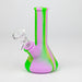 5" Tricolor silicone mini beaker water bong [71-Top09] Silicone Bong Canadian Distributor GR/PR/OR