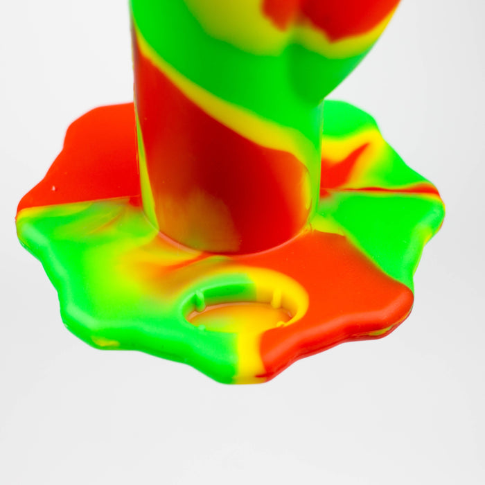 10" Straight Tube silicone bong-Assorted [TX9] Resin · Silicone · Plastic Bong Canadian Distributor