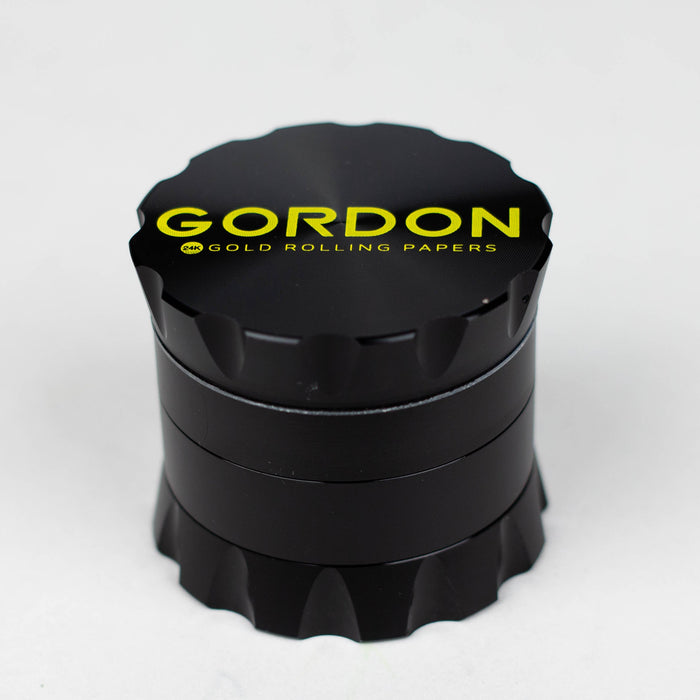 GORDON | 4 Lay Aluminum Alloy Herb Grinder Box of 6 [PH5034-Gordon] Display Pack Canadian Distributor