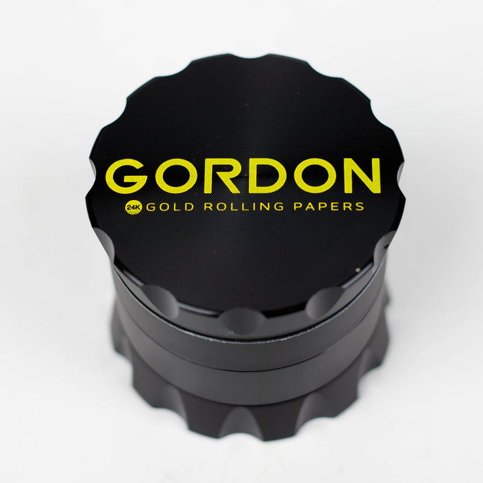GORDON | 4 Lay Aluminum Alloy Herb Grinder Box of 6 [PH5034-Gordon] Display Pack Canadian Distributor